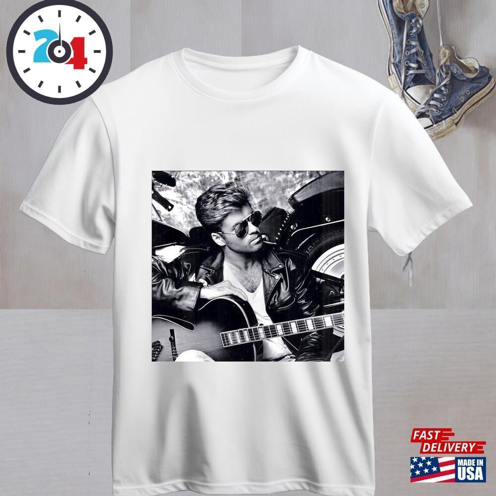 George Michael Retro   T-Shirt Funny Shirt Music